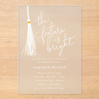 Future Is Bright White Tassel Graduation Party