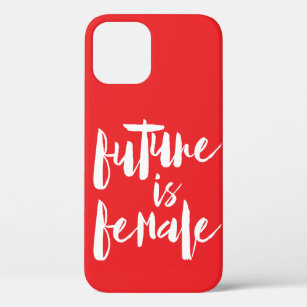 Future is FEMALE, in pop red, feminism Case-Mate iPhone Case