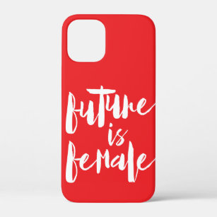 Future is FEMALE, in pop red, feminism Case-Mate iPhone Case