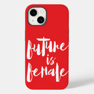 Future is FEMALE, in pop red, feminism Case-Mate iPhone 14 Case