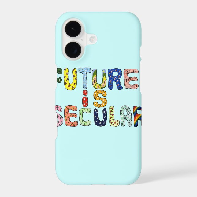 FUTURE IS SECULAR cartoon letters (Back)