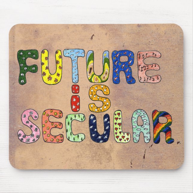 FUTURE IS SECULAR MOUSE MAT (Front)