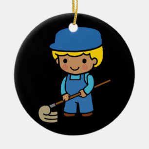 Future Janitor Ceramic Tree Decoration