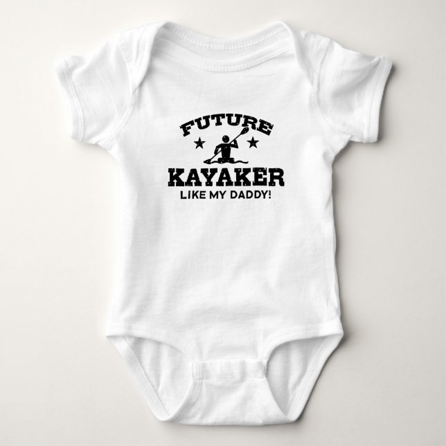 Future Kayaker Like My Daddy Baby Bodysuit (Front)