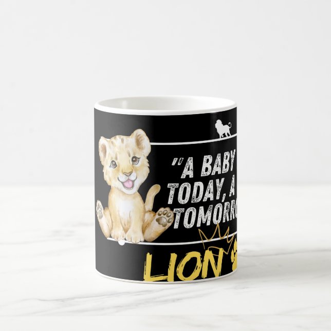 Future King: Baby Lion Motivational Mug Artwork (Center)