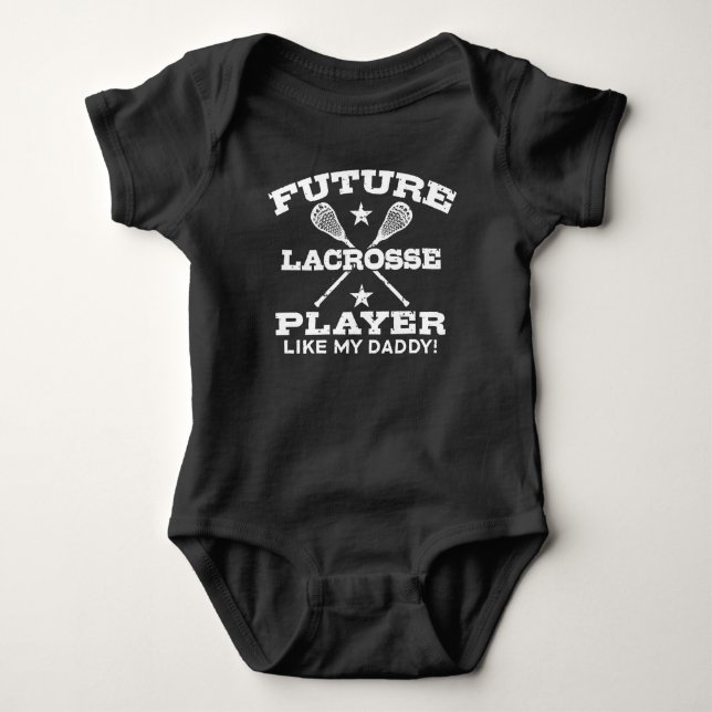 Future Lacrosse Player Baby Bodysuit (Front)