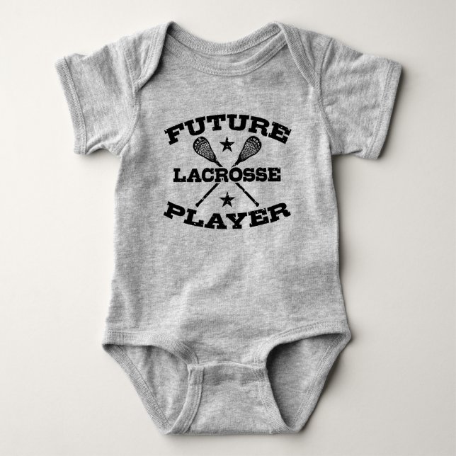 Future Lacrosse Player Baby Bodysuit (Front)
