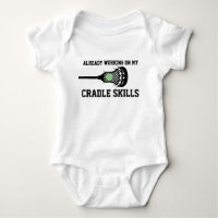 Future Lacrosse Player Baby Funny Cradle Skills Ba