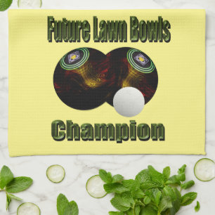 Future Lawn Bowls Champion, Dish Towel