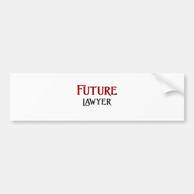 Future Lawyer Bumper Sticker (Front)