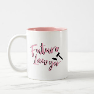 Future Lawyer // Career Profession Celebration Two-Tone Coffee Mug