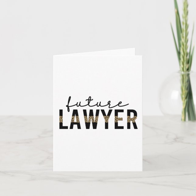 Future Lawyer Law School Student Gift Card (Front)