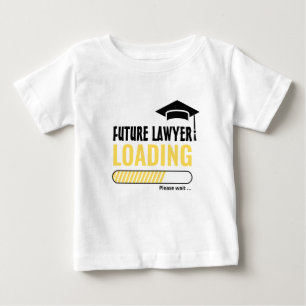 Future Lawyer Loading Trendy Personalised Unisex Baby T-Shirt
