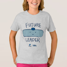 Future Leader Smiling Tank Girls' T-shirt - Grey