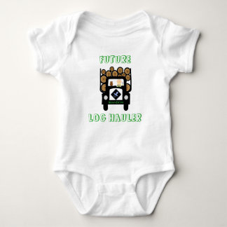 Future Log Haulier Baby Driving Log Truck Baby Bodysuit