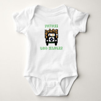 Future Log Haulier Baby Driving Log Truck Bodysuit