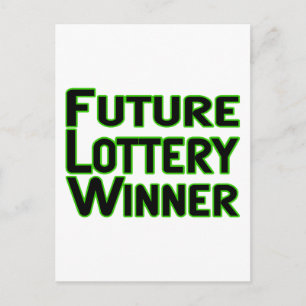 Future Lottery Winner Postcard