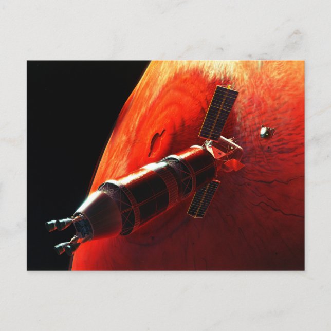 Future Manned Mars Mission Olympus Mons Postcard (Front)