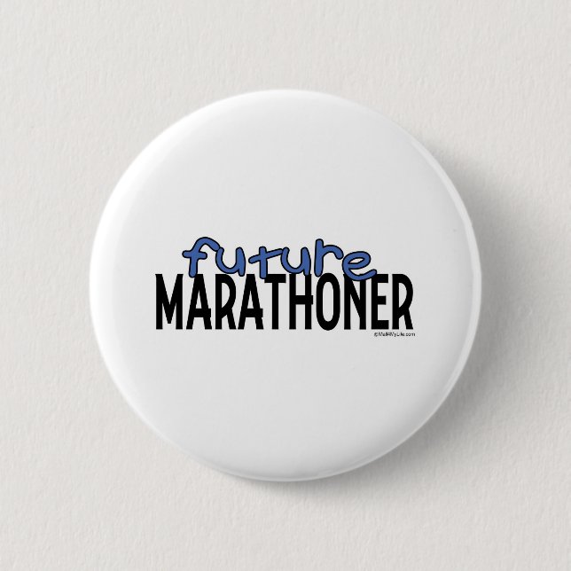 Future Marathoner 6 Cm Round Badge (Front)
