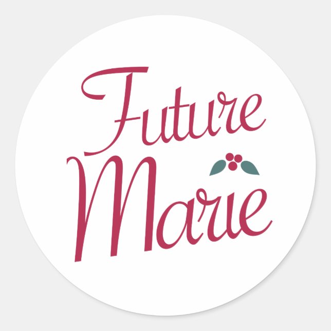 Future Marie Nutcracker Classic Round Sticker (Front)