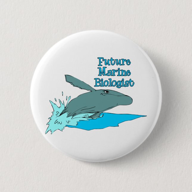 Future Marine Biologist 6 Cm Round Badge (Front)