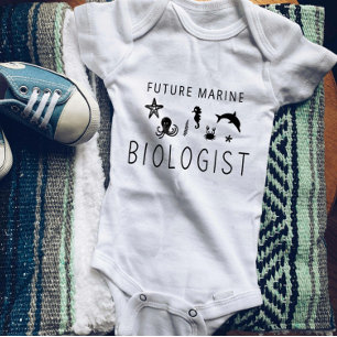 Future Marine Biologist   Cute Marine Biology Baby Bodysuit