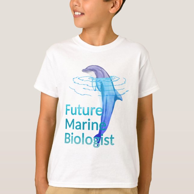 Future Marine Biologist Ocean Dolphin T-Shirt (Front)