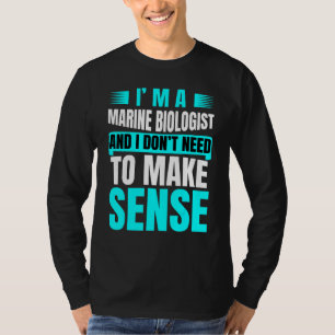 Future Marine Biologist Ocean Study Joke For Men W T-Shirt