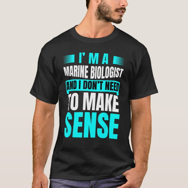 Future Marine Biologist Ocean Study Joke For Men W T-Shirt (Front)