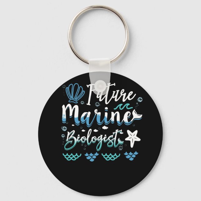 Future Marine Biologist Student Key Ring (Front)