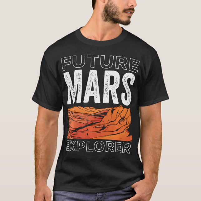 Future Mars Explorer Space Astronaut T-Shirt (Front)