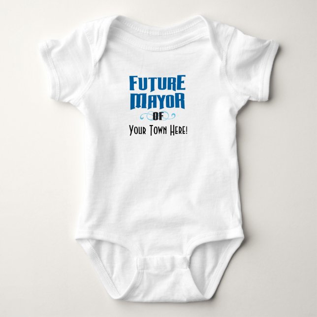 Future Mayor One-Piece Bodysuit for Baby Boy (Front)