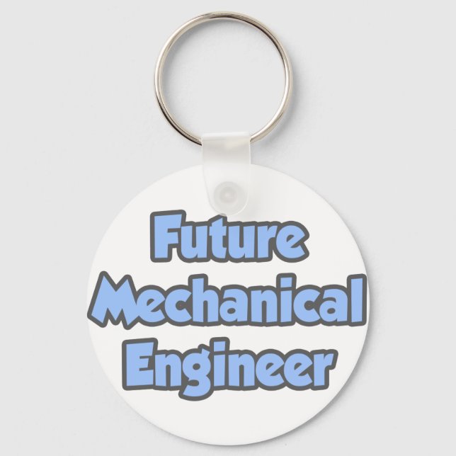 Future Mechanical Engineer Key Ring (Front)
