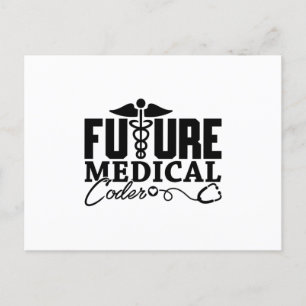 Future Medical Coder Coding Assistant Programmer Postcard