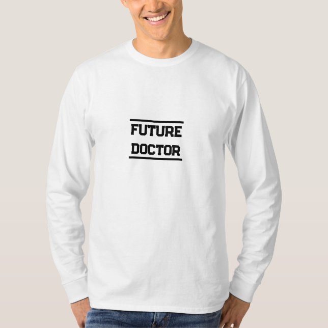 Future Medical Title Minimal Text Design T-Shirt (Front)