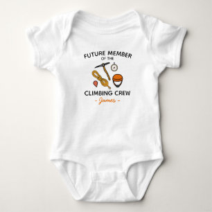 Future Member of The Climbing Crew - Climber Baby Bodysuit