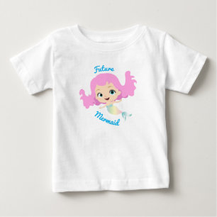 Future Mermaid Cute Cartoon Baby T-Shirt