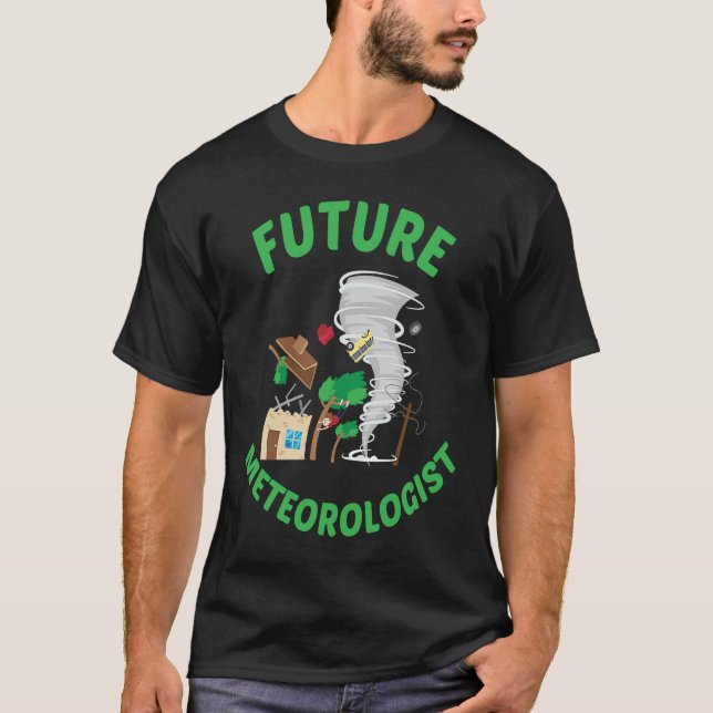 Future Meteorologist Kid Cute Weather Forecast Met T-Shirt (Front)