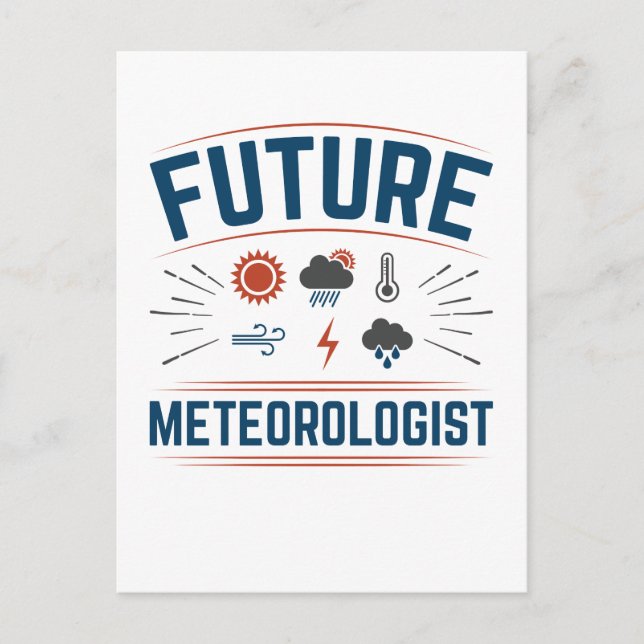 Future Meteorologist Postcard (Front)