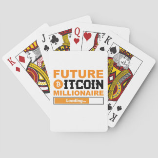 Future Millionaire Bitcoin Humor Cryptocurrency Playing Cards