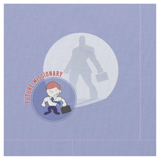 Future missionary fabric. LDS Fabric (Close Up)