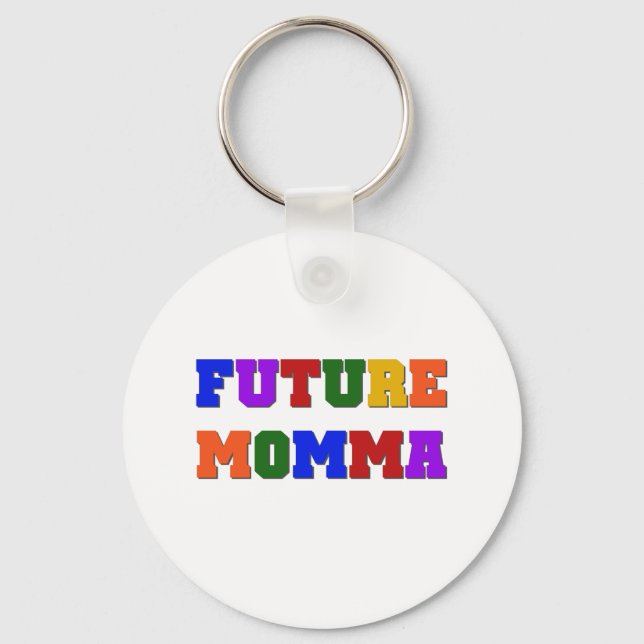 Future Momma Tshirts and Gifts Key Ring (Front)