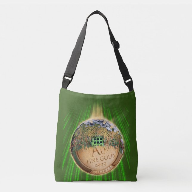 Future Money - Cryptocurrency, digital money Crossbody Bag (Front)