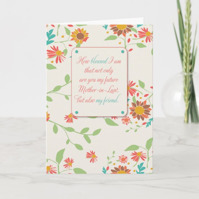 Future Mother-in-Law Mother's Day Religious Card (Front)