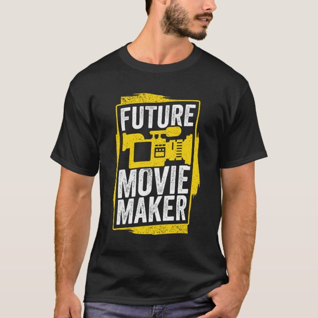 Future Movie Maker Filmmaking Film Director Gift T-Shirt (Front)