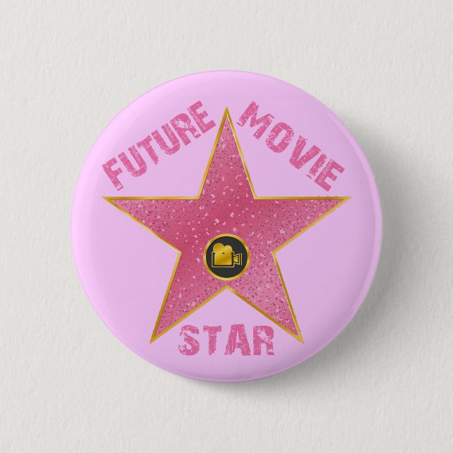 FUTURE MOVIE STAR 6 CM ROUND BADGE (Front)