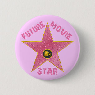 FUTURE MOVIE STAR 6 CM ROUND BADGE