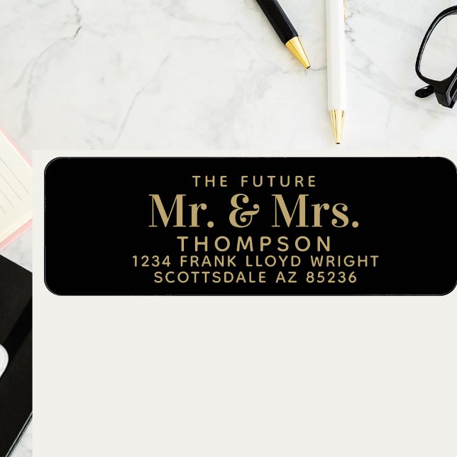 Future Mr and Mrs Black Wedding Return Address  (Creator Uploaded)