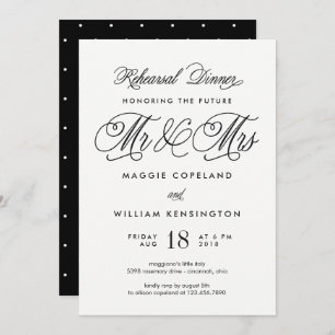 Future Mr and Mrs Rehearsal Dinner Invitation