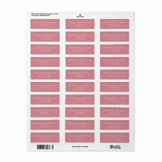 Future Mr. and Mrs. Return Address Label